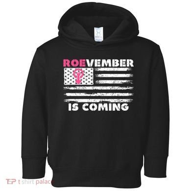 Roevember Is Coming US American Flag Vintage Toddler Hoodie
