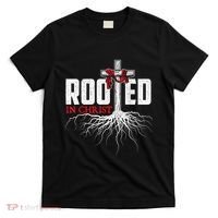 Rooted In Christ Christian Faith Religious Jesus Christ T-Shirt thumb 0