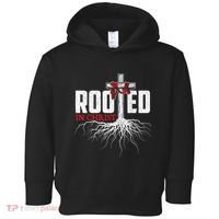 Rooted In Christ Christian Faith Religious Jesus Christ Toddler Hoodie thumb 0