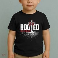 Rooted In Christ Christian Faith Religious Jesus Christ Toddler T-Shirt thumb 2