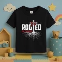 Rooted In Christ Christian Faith Religious Jesus Christ Toddler T-Shirt thumb 3