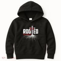 Rooted In Christ Christian Faith Religious Jesus Christ Kids Hoodie thumb 0