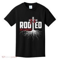 Rooted In Christ Christian Faith Religious Jesus Christ Kids T-Shirt thumb 0