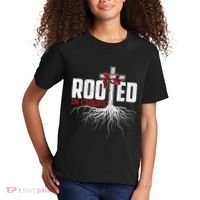 Rooted In Christ Christian Faith Religious Jesus Christ Kids T-Shirt thumb 2