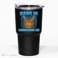 Rage Is Consuming Me Funny Lightning Angry Cat Meme Tumbler thumb 0