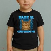 Rage Is Consuming Me Funny Lightning Angry Cat Meme Toddler T-Shirt thumb 2