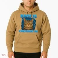 Rage Is Consuming Me Funny Lightning Angry Cat Meme Hoodie thumb 2