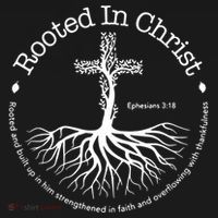 Rooted In Christ Jesus Cross Pray Bible Verse Christian Women's Hoodie thumb 2
