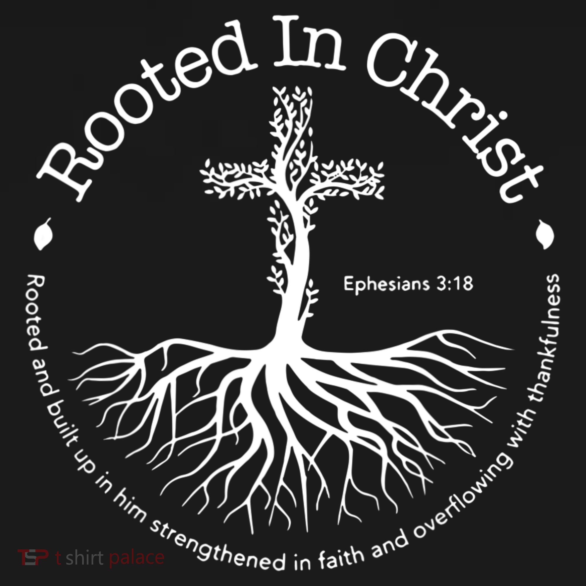 Rooted In Christ Jesus Cross Pray Bible Verse Christian Kids Sweatshirt