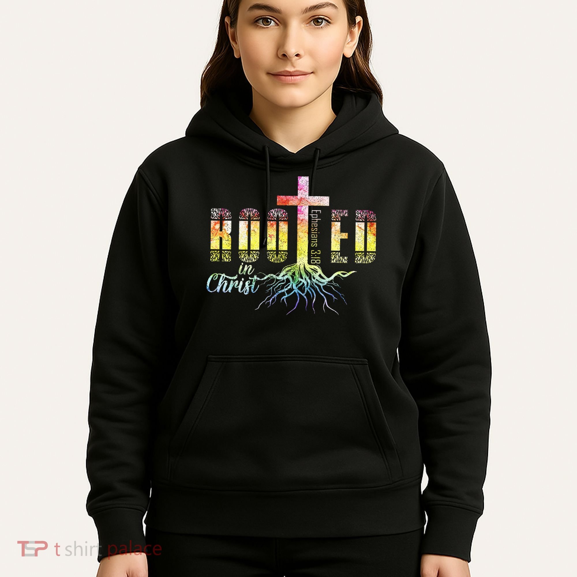 Rooted In Christ Christian Religious Christian Hoodie