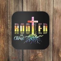 Rooted In Christ Christian Religious Christian Coaster thumb 0