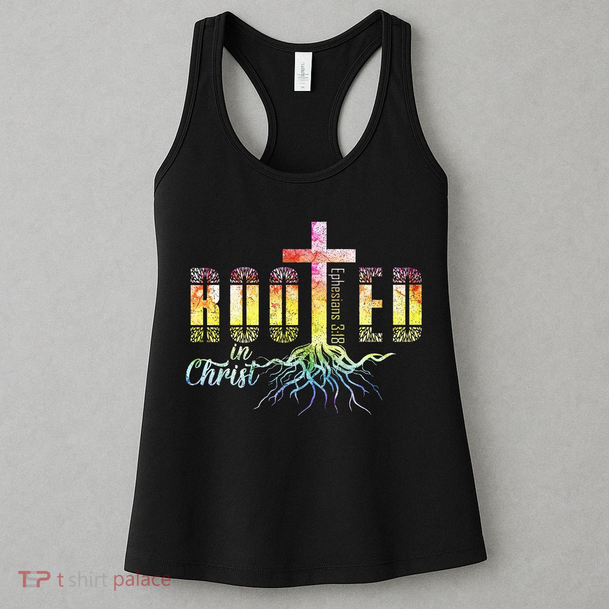 Rooted In Christ Christian Religious Christian Women's Tank Top