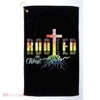 Rooted In Christ Christian Religious Christian Golf Towel thumb 0