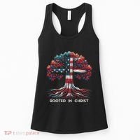 Rooted In Christ Jesus Faith And Love Religious Jesus Lover Women's Tank Top thumb 0