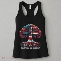 Rooted In Christ Jesus Faith And Love Religious Jesus Lover Women's Tank Top thumb 3