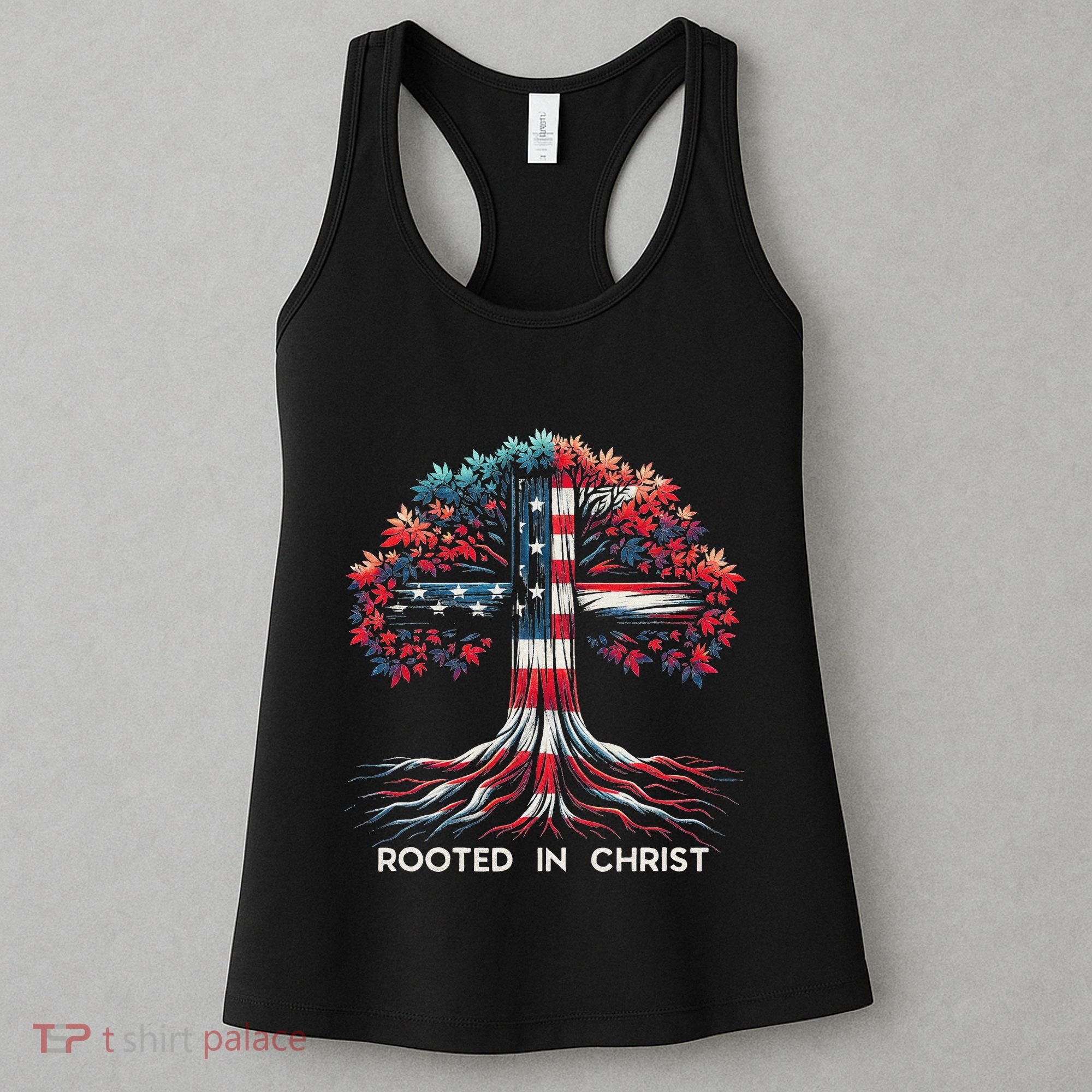 Rooted In Christ Jesus Faith And Love Religious Jesus Lover Women's Tank Top