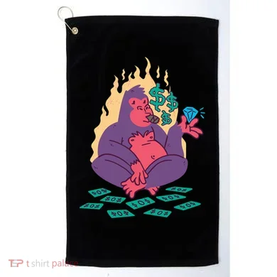 Rich Gorilla Golf Towel