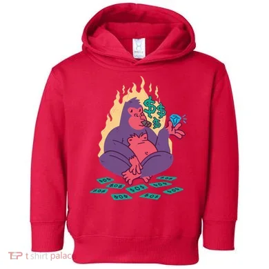Rich Gorilla Toddler Hoodie