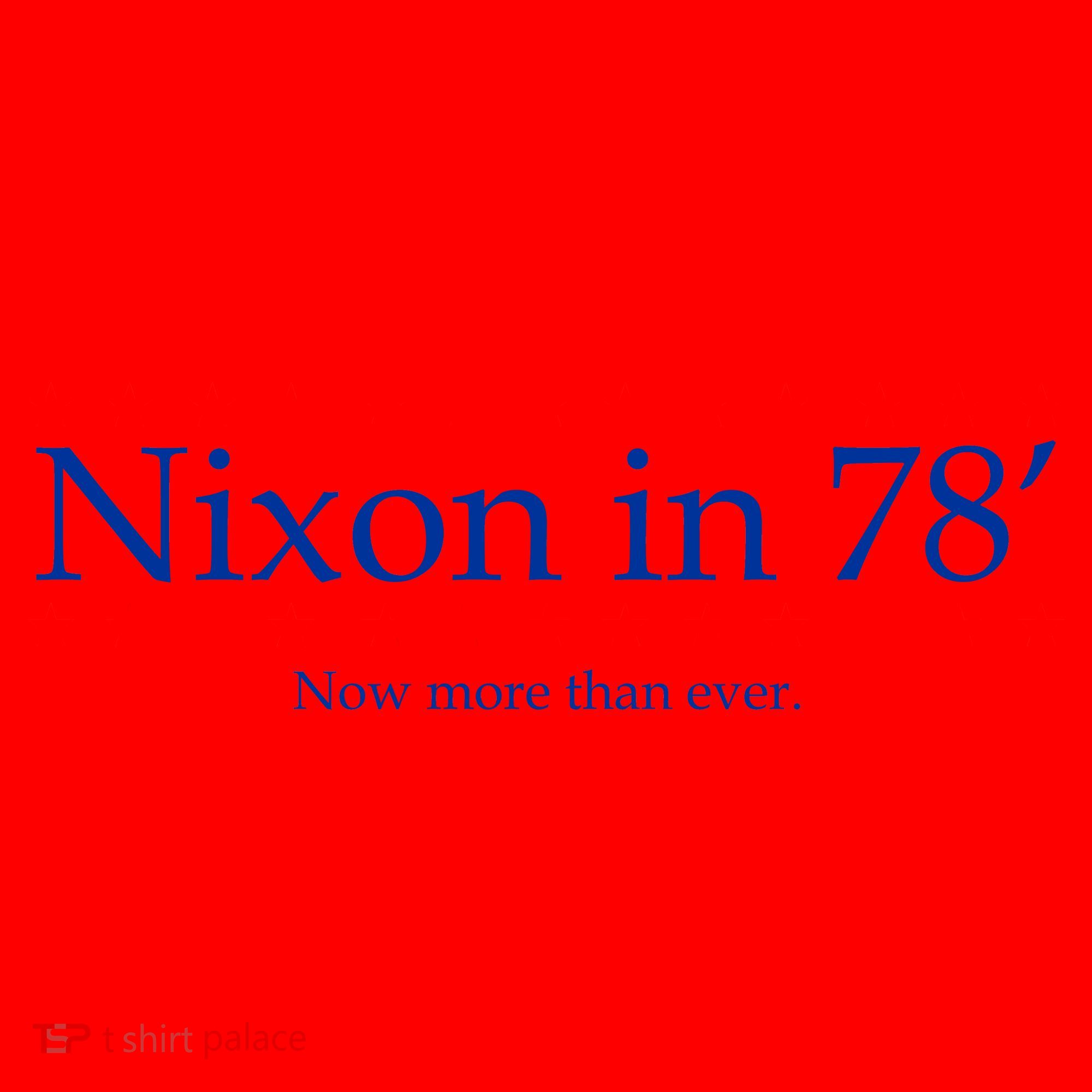 Richard Nixon in 78' 1978 Now More than Ever President Santa Hat