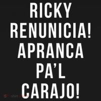 Ricky Renuncia Arranca Pa'l Carajo  T-Shirt thumb 7