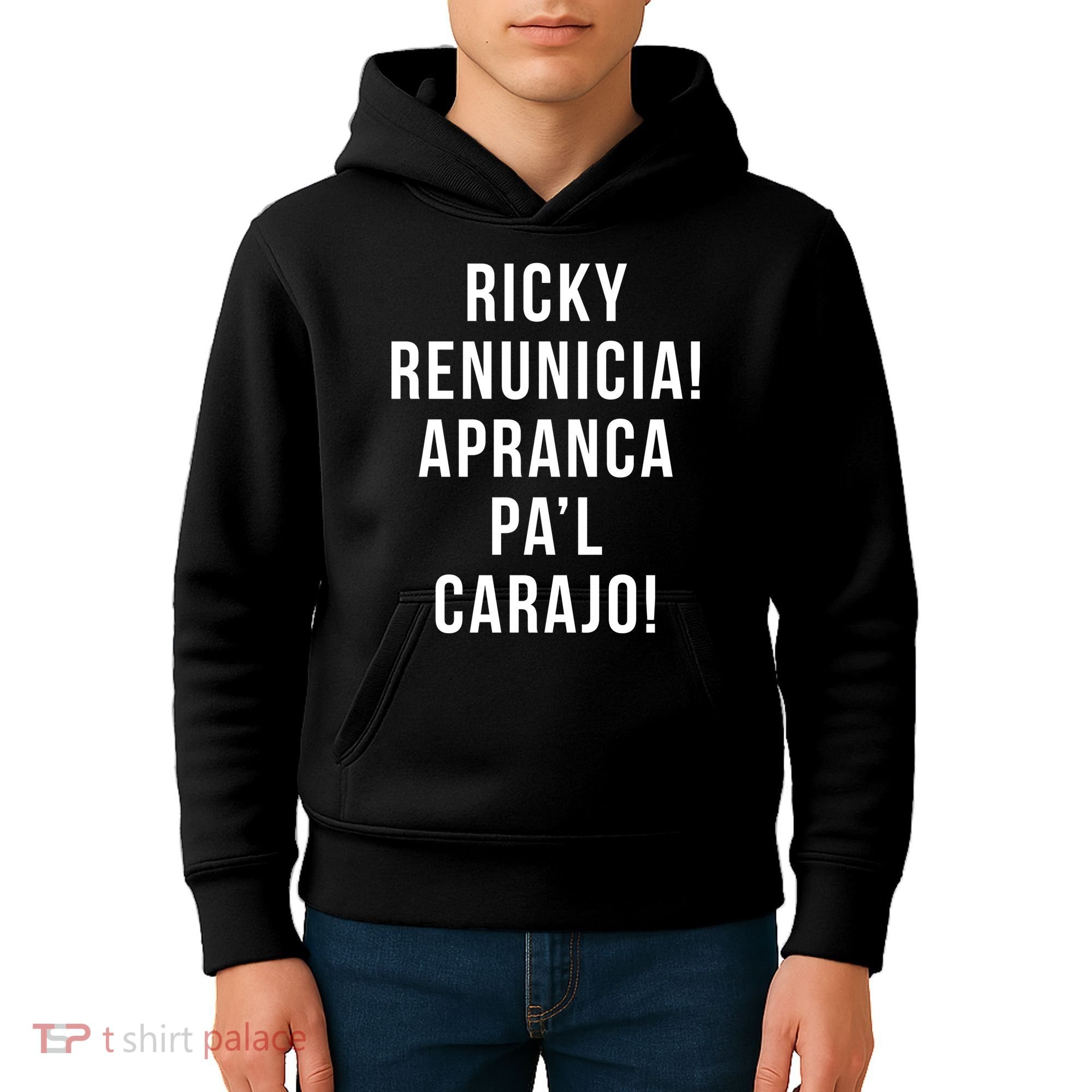 Ricky Renuncia Arranca Pa'l Carajo  Kids Hoodie