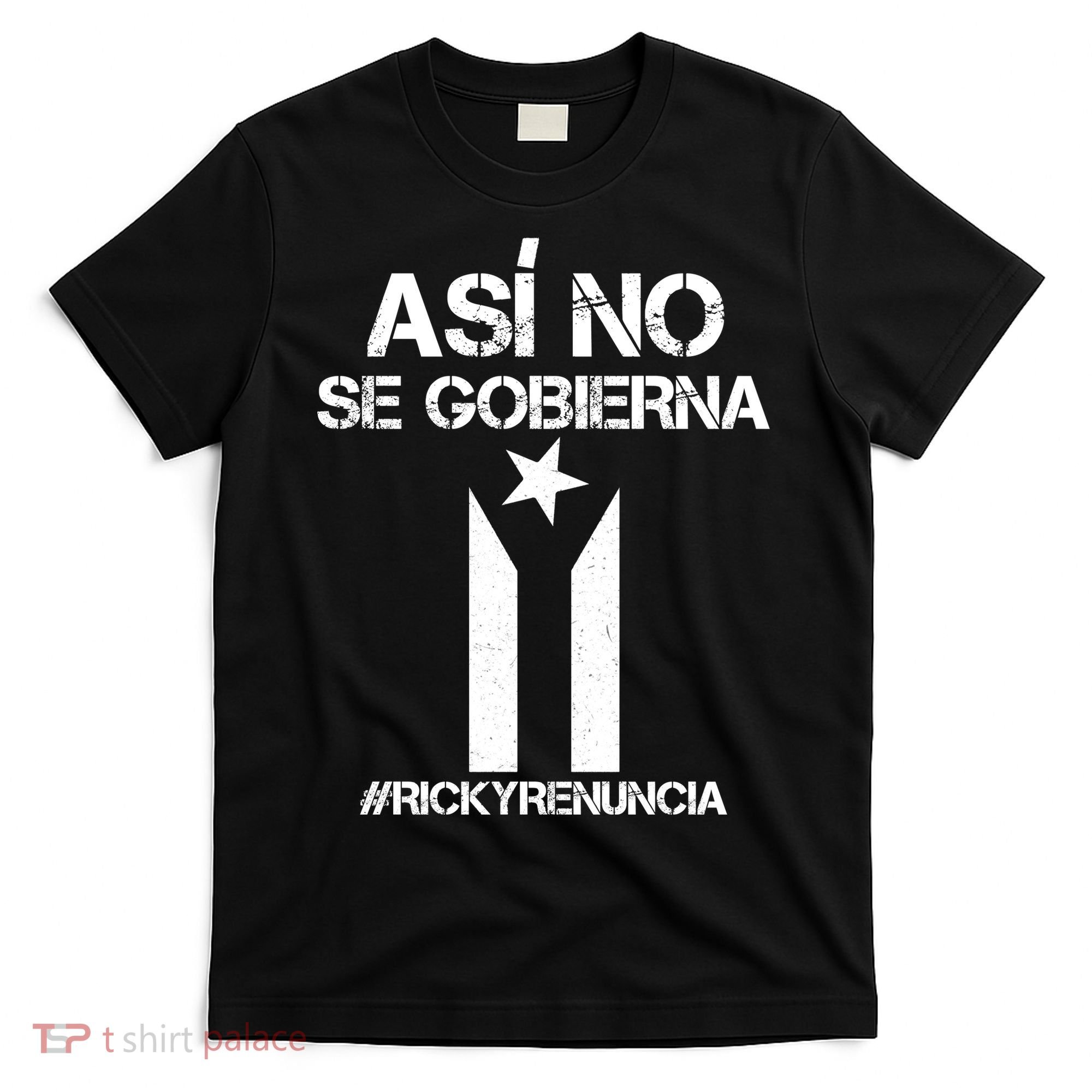 Ricky Renuncia Bandera Negra Puerto Rico T-Shirt