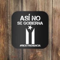 Ricky Renuncia Bandera Negra Puerto Rico Coaster thumb 0