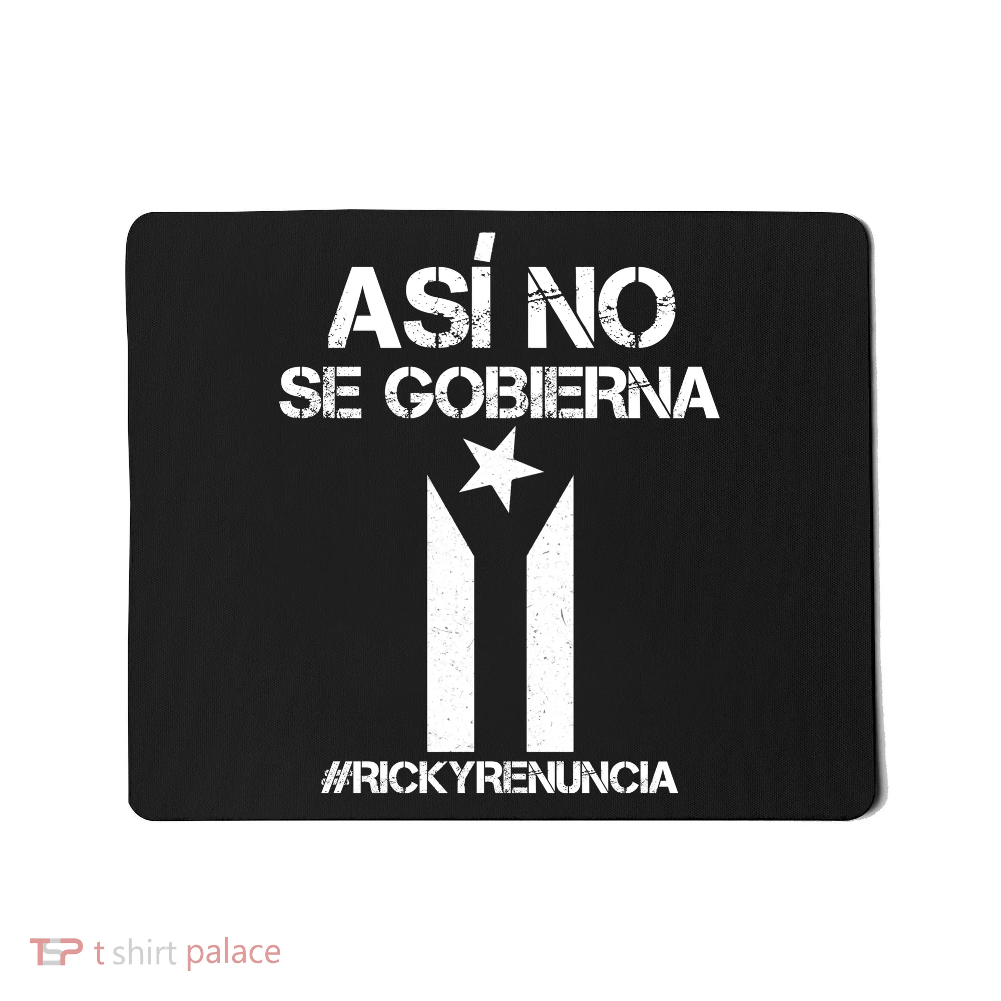 Ricky Renuncia Bandera Negra Puerto Rico Mousepad