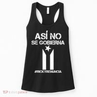 Ricky Renuncia Bandera Negra Puerto Rico Women's Tank Top thumb 0