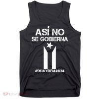 Ricky Renuncia Bandera Negra Puerto Rico Tank Top thumb 0