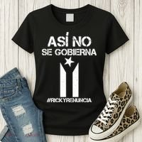 Ricky Renuncia Bandera Negra Puerto Rico Women's T-Shirt thumb 3