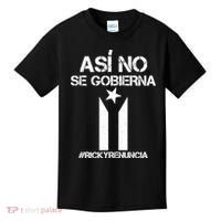 Ricky Renuncia Bandera Negra Puerto Rico Kids T-Shirt thumb 0
