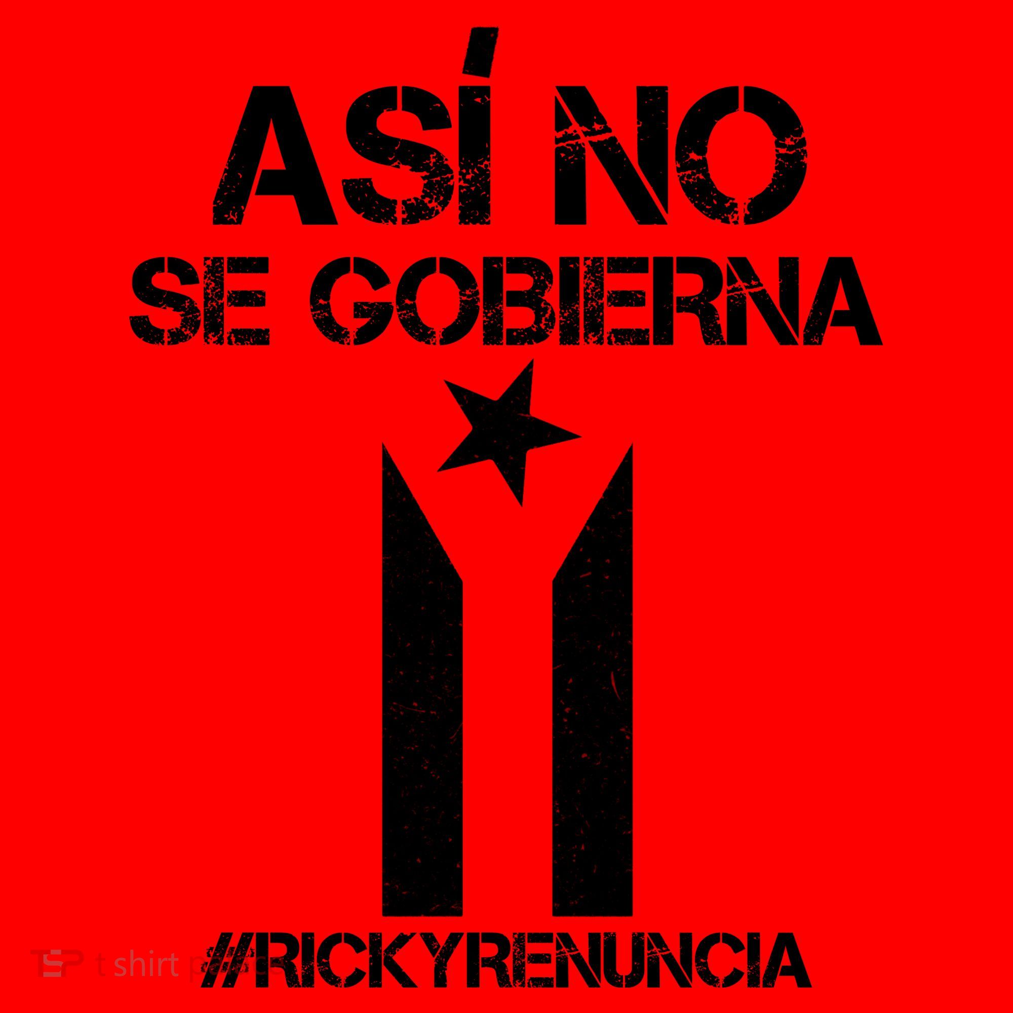 Ricky Renuncia Bandera Negra Puerto Rico Santa Hat