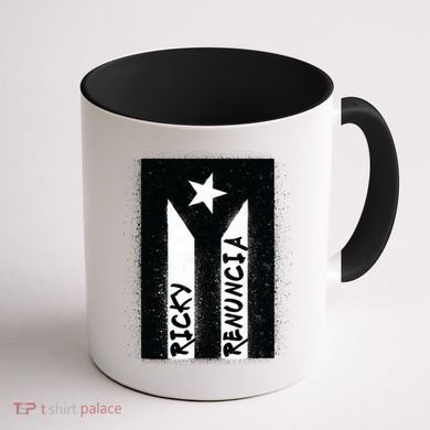 Ricky Renuncia Puerto Rico Flag Coffee Mug back
