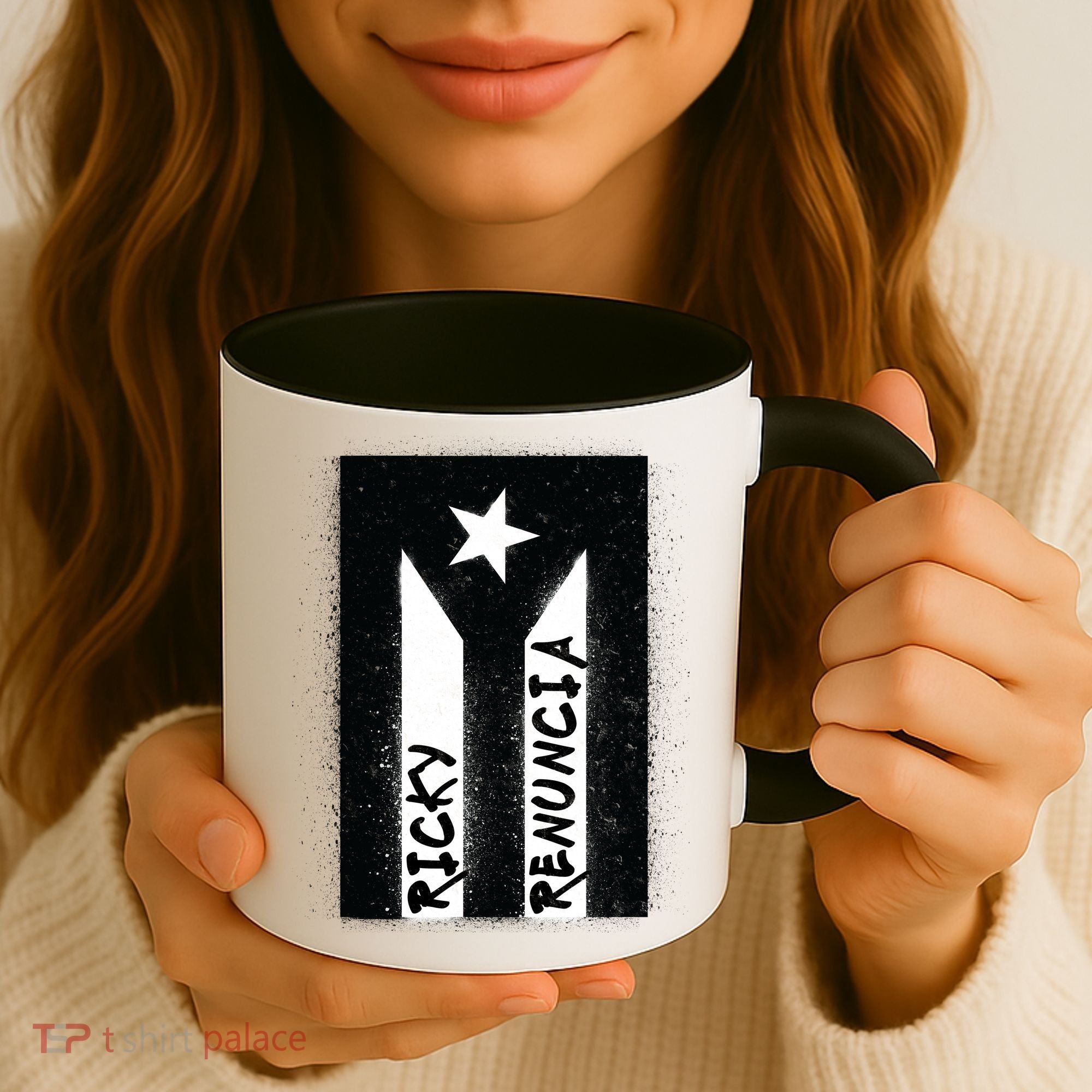 Ricky Renuncia Puerto Rico Flag Coffee Mug