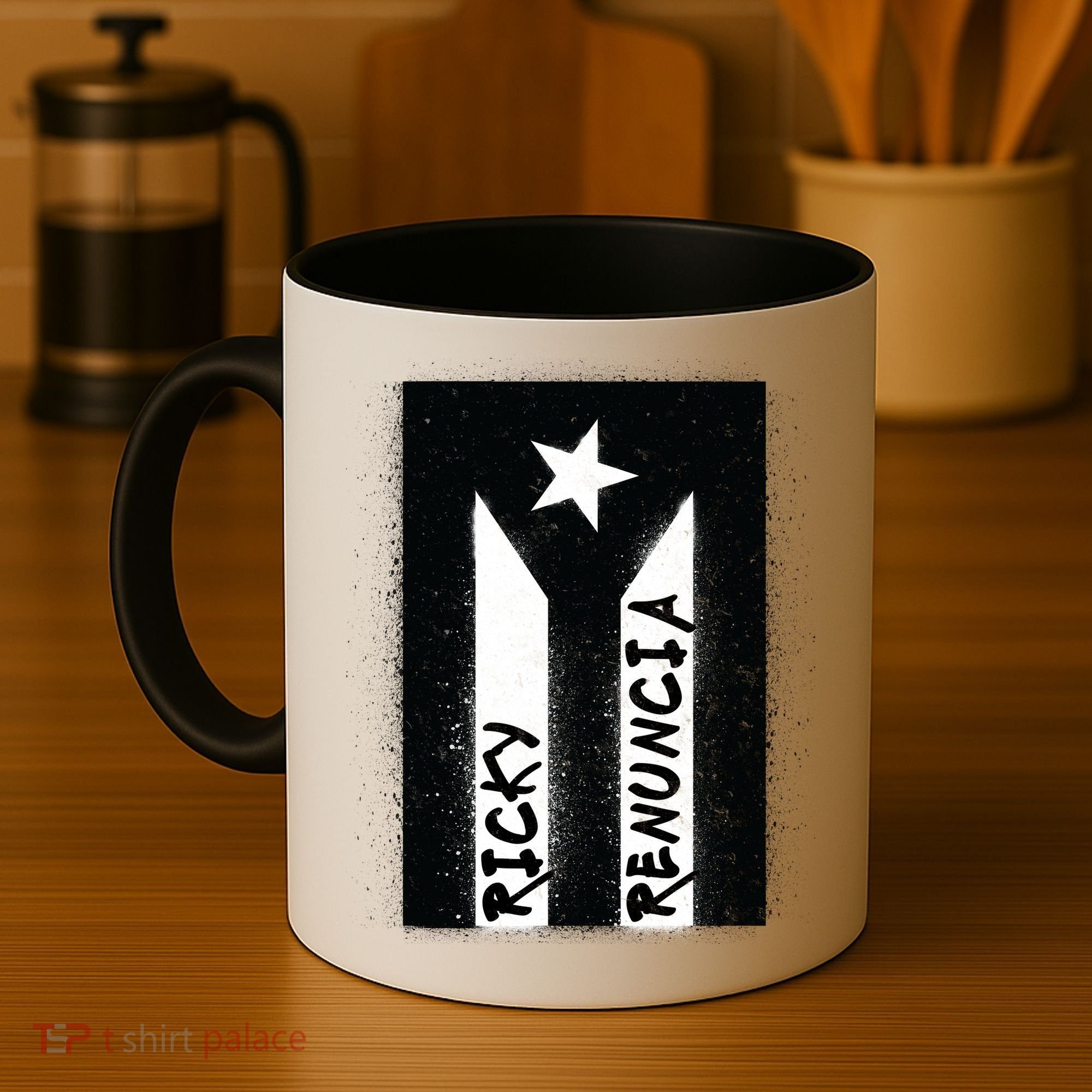 Ricky Renuncia Puerto Rico Flag Coffee Mug