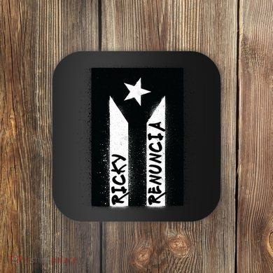 Ricky Renuncia Puerto Rico Flag Coaster