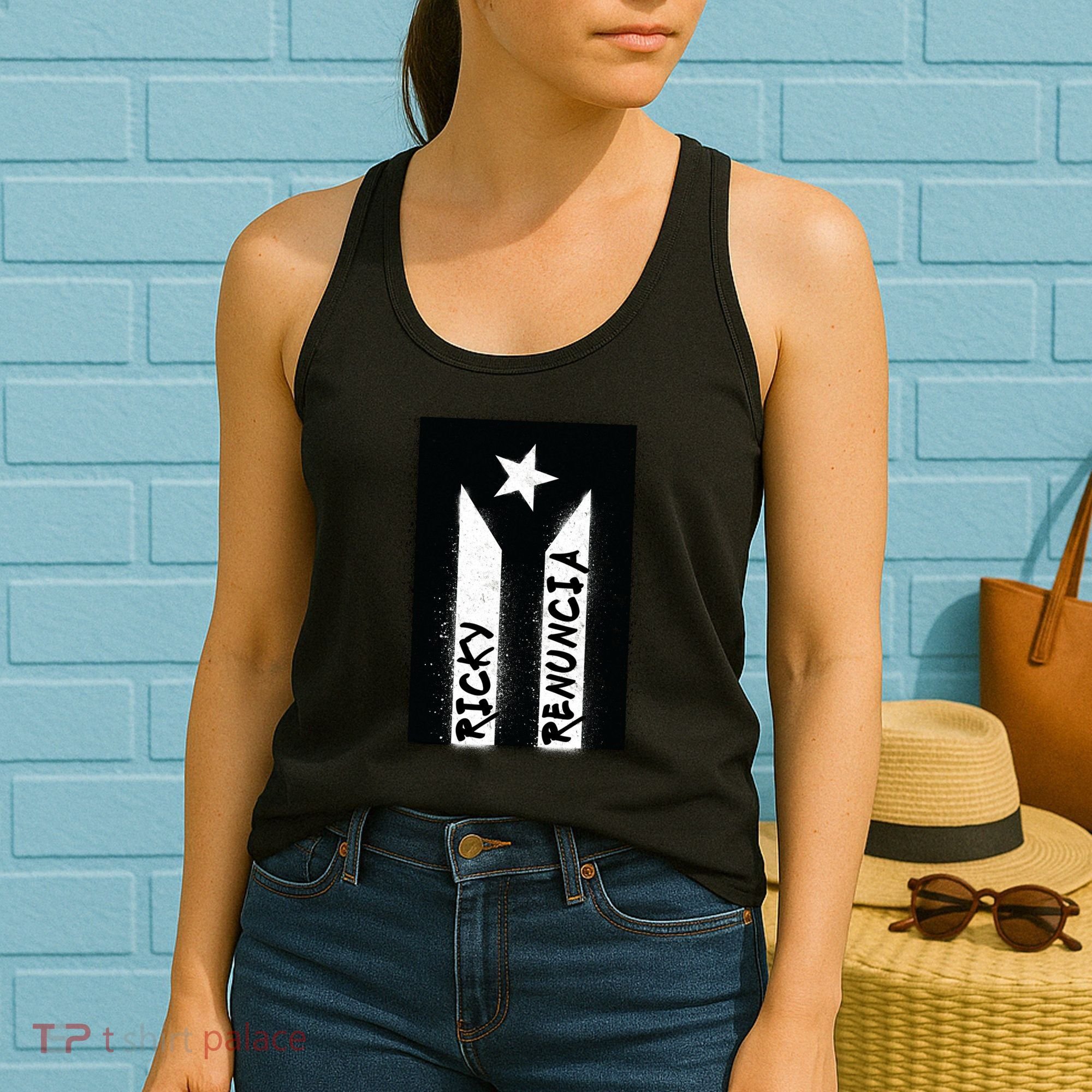 Ricky Renuncia Puerto Rico Flag Women's Tank Top