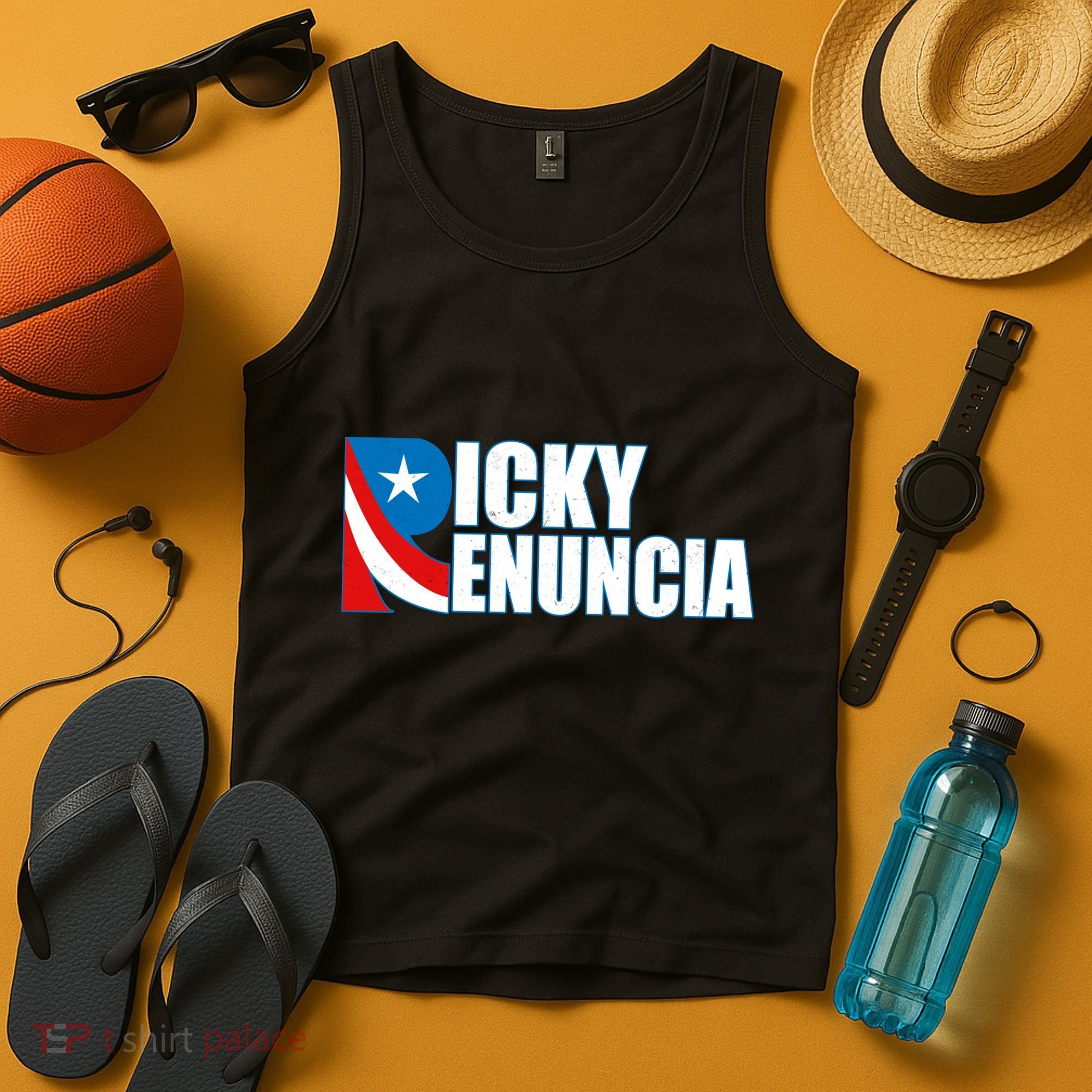Ricky Renuncia Puerto Rico Star Logo Tank Top