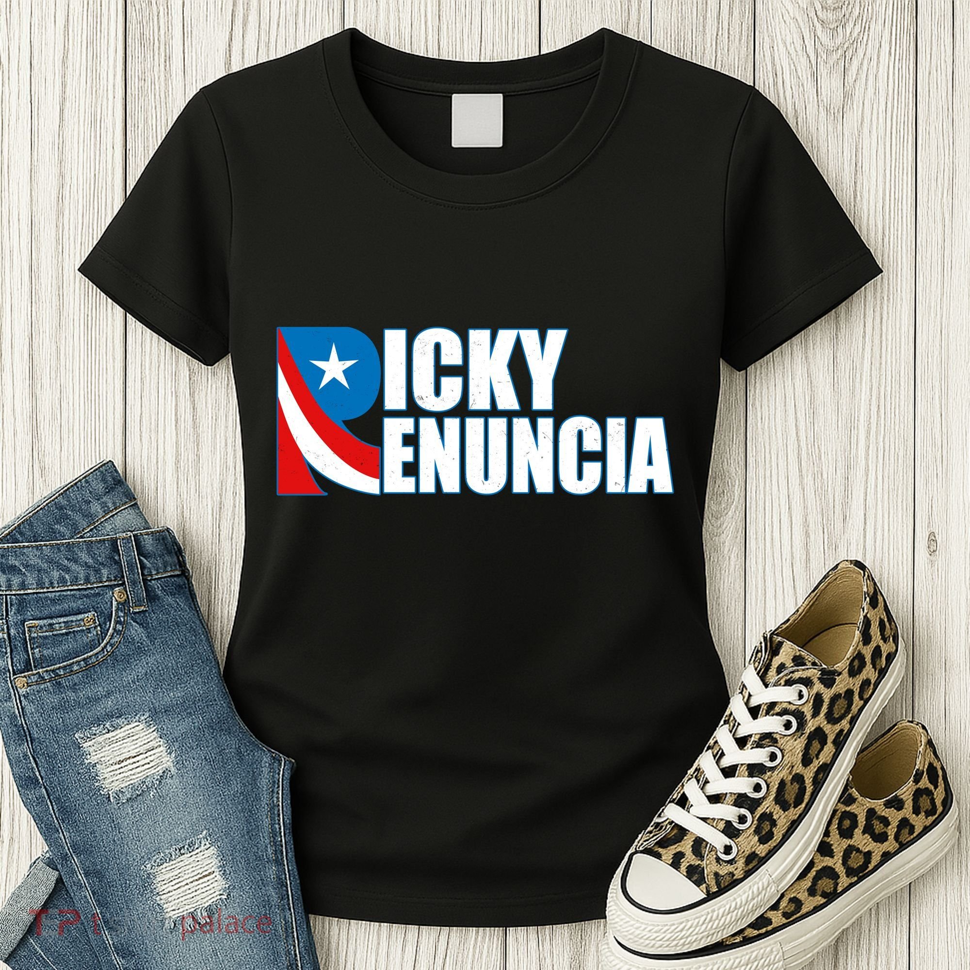 Ricky Renuncia Puerto Rico Star Logo Women's T-Shirt