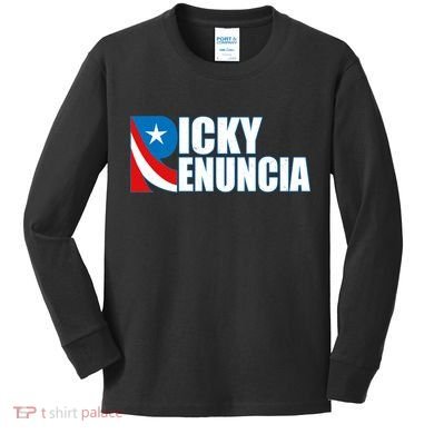 Ricky Renuncia Puerto Rico Star Logo Kids Long Sleeve Shirt