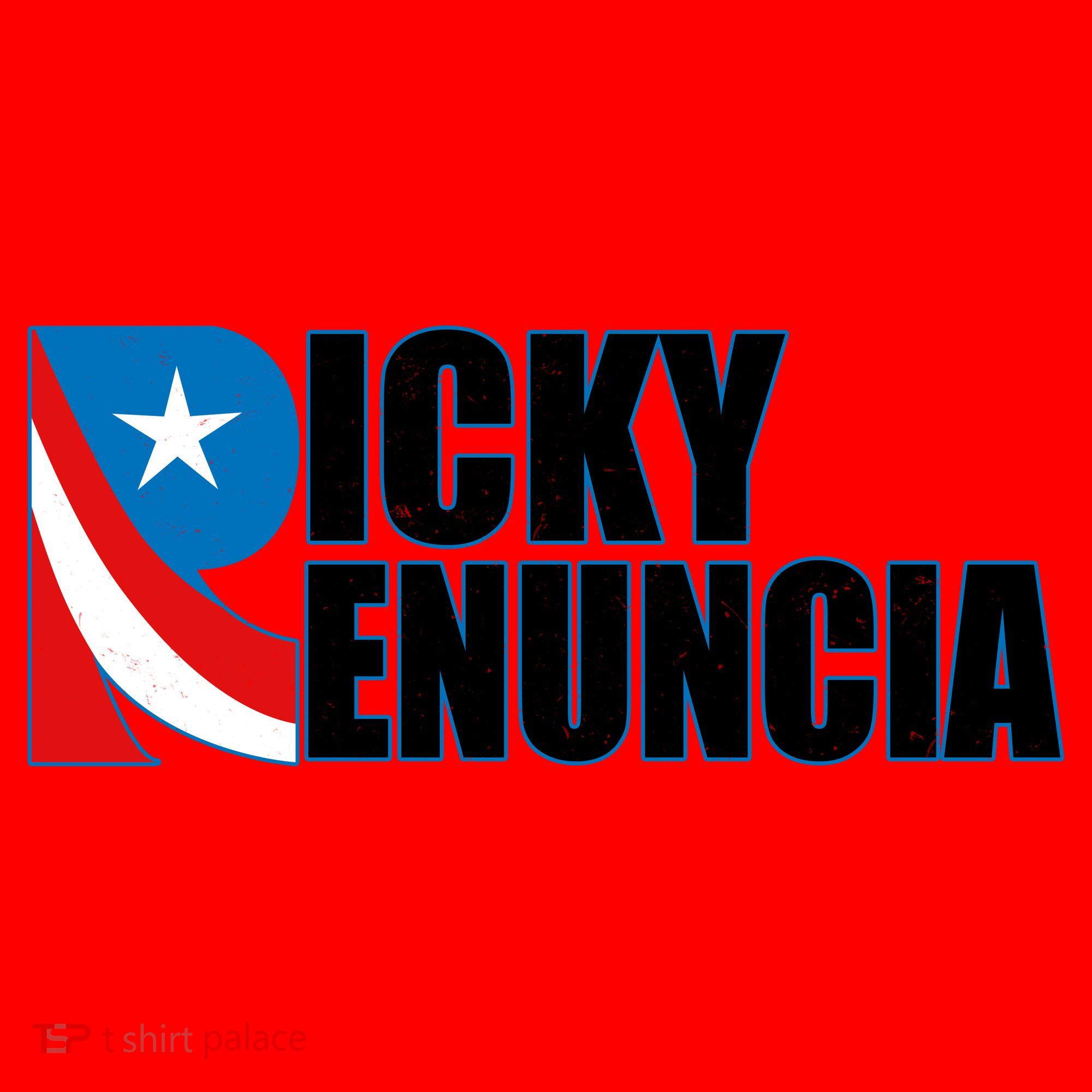 Ricky Renuncia Puerto Rico Star Logo Santa Hat