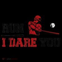 Run I Dare You Funny Baseball Catcher Baseball Player Lover Women's Hoodie thumb 2