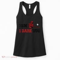 Run I Dare You Funny Baseball Catcher Baseball Player Lover Women's Tank Top thumb 0
