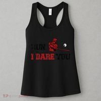 Run I Dare You Funny Baseball Catcher Baseball Player Lover Women's Tank Top thumb 3