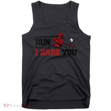 Run I Dare You Funny Baseball Catcher Baseball Player Lover Tank Top