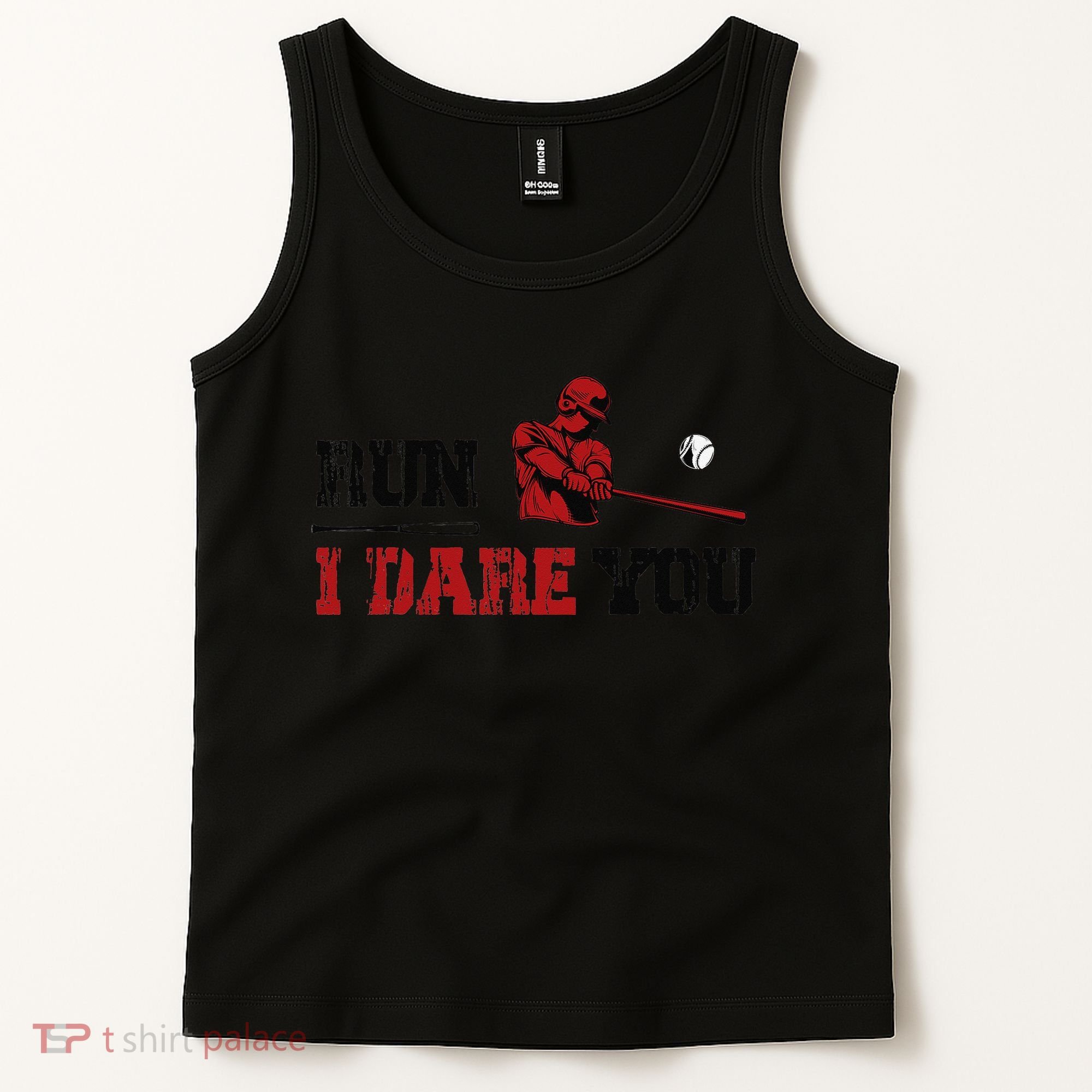 Run I Dare You Funny Baseball Catcher Baseball Player Lover Tank Top