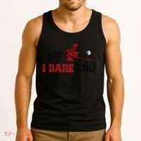 Run I Dare You Funny Baseball Catcher Baseball Player Lover Tank Top thumb 3