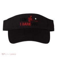 Run I Dare You Funny Baseball Catcher Baseball Player Lover Visor thumb 0