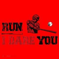 Run I Dare You Funny Baseball Catcher Baseball Player Lover Santa Hat thumb 1